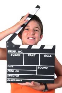 Movie-making-Boy-and-clappe
